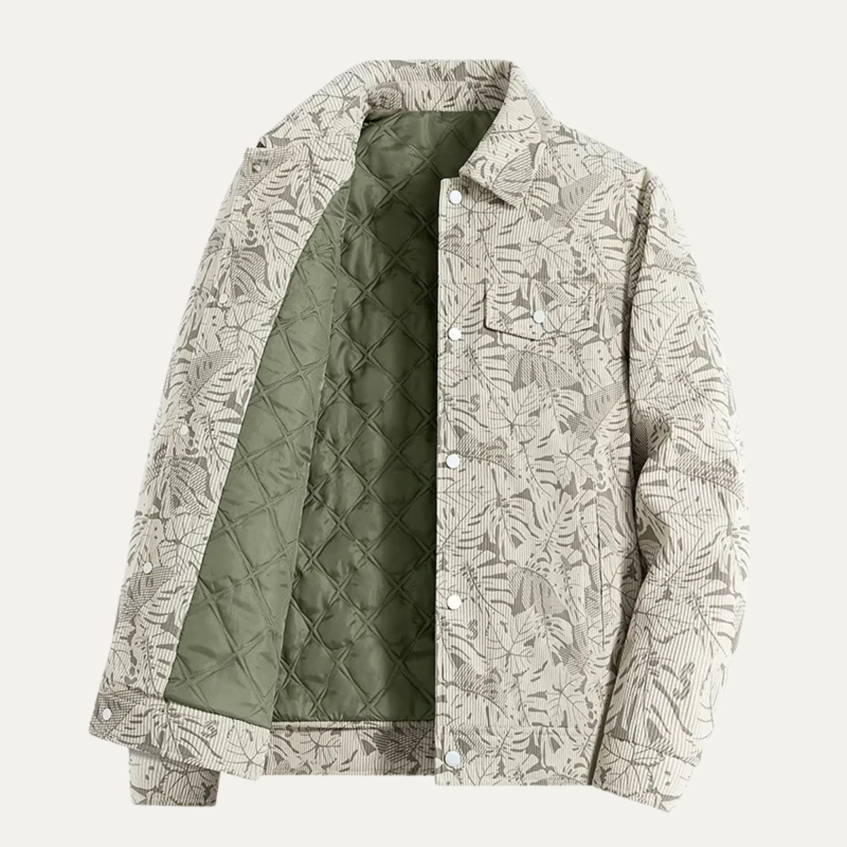 The Roma Men’s Casual Slim Fit Quilted Cotton Jacket