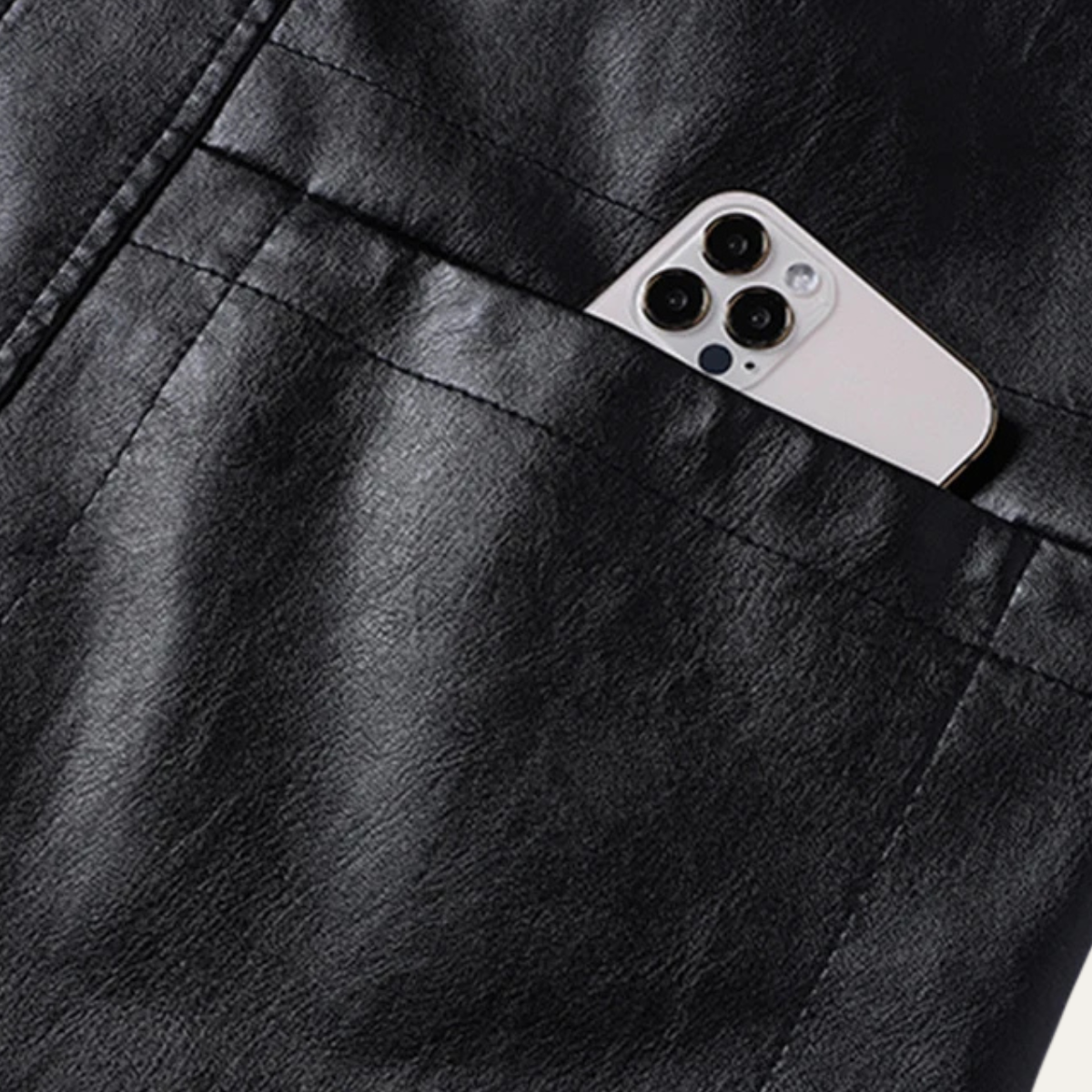 The Riomaggiore Men's Smart Casual Faux Leather Jacket