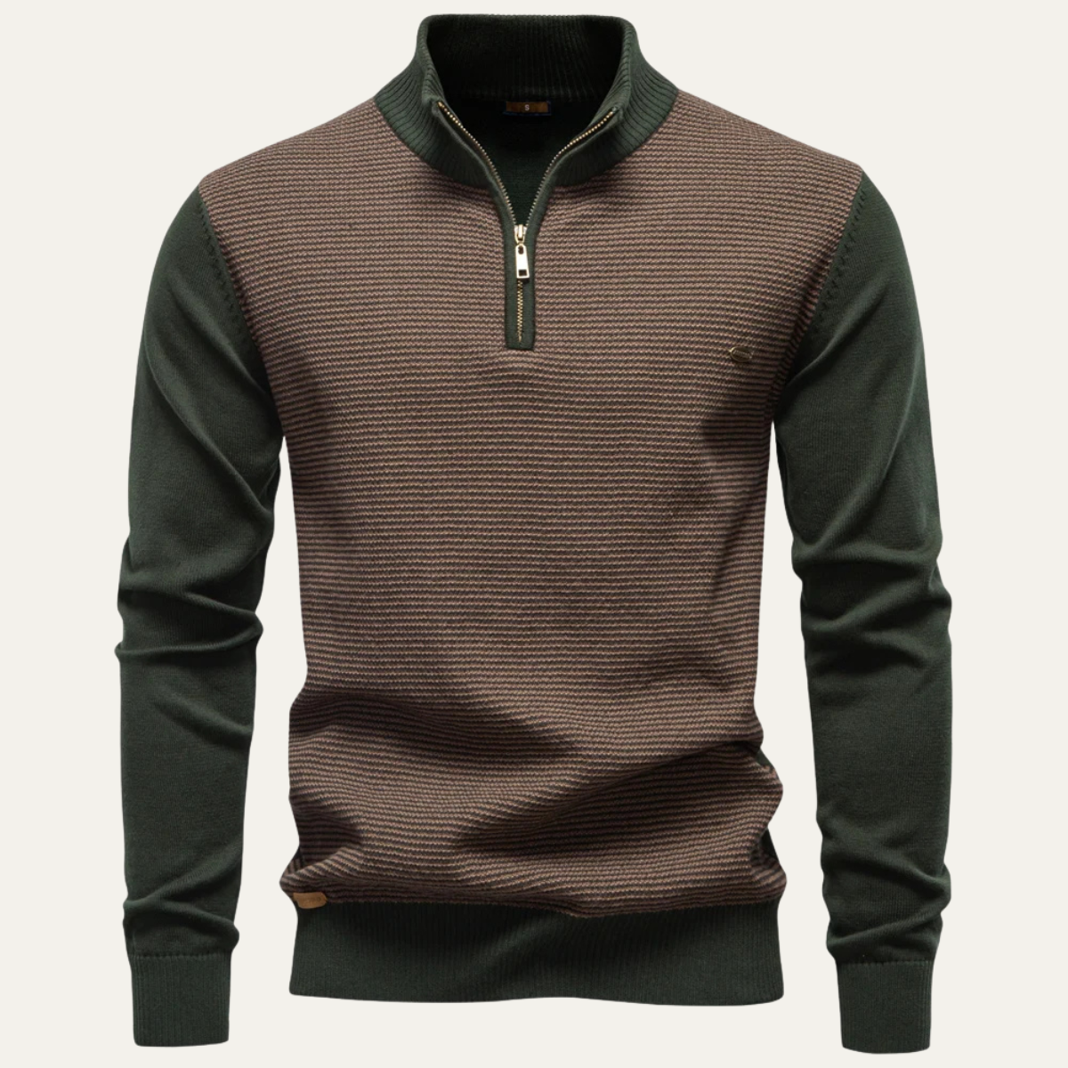 The Oban Men's Half Zip Knit Winter Jumper