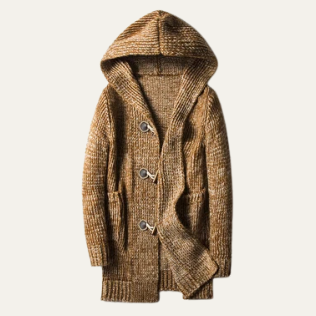 The Porto Cesareo Men’s Warm Casual Thick Knitted Hooded Cardigan