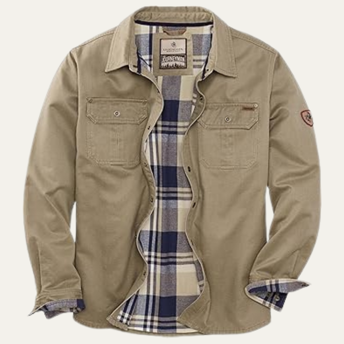 The Anacapri Men’s Flannel Lined Water Resistant Cotton Jacket