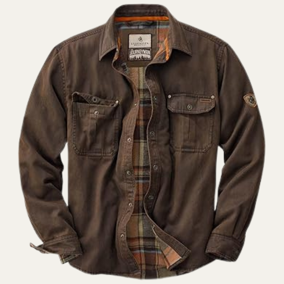 The Anacapri Men’s Flannel Lined Water Resistant Cotton Jacket