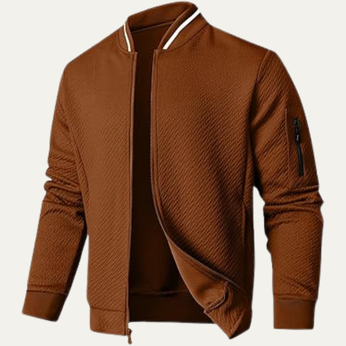 The Monterosso Men’s Casual Zip Up Lightweight Bomber Jacket