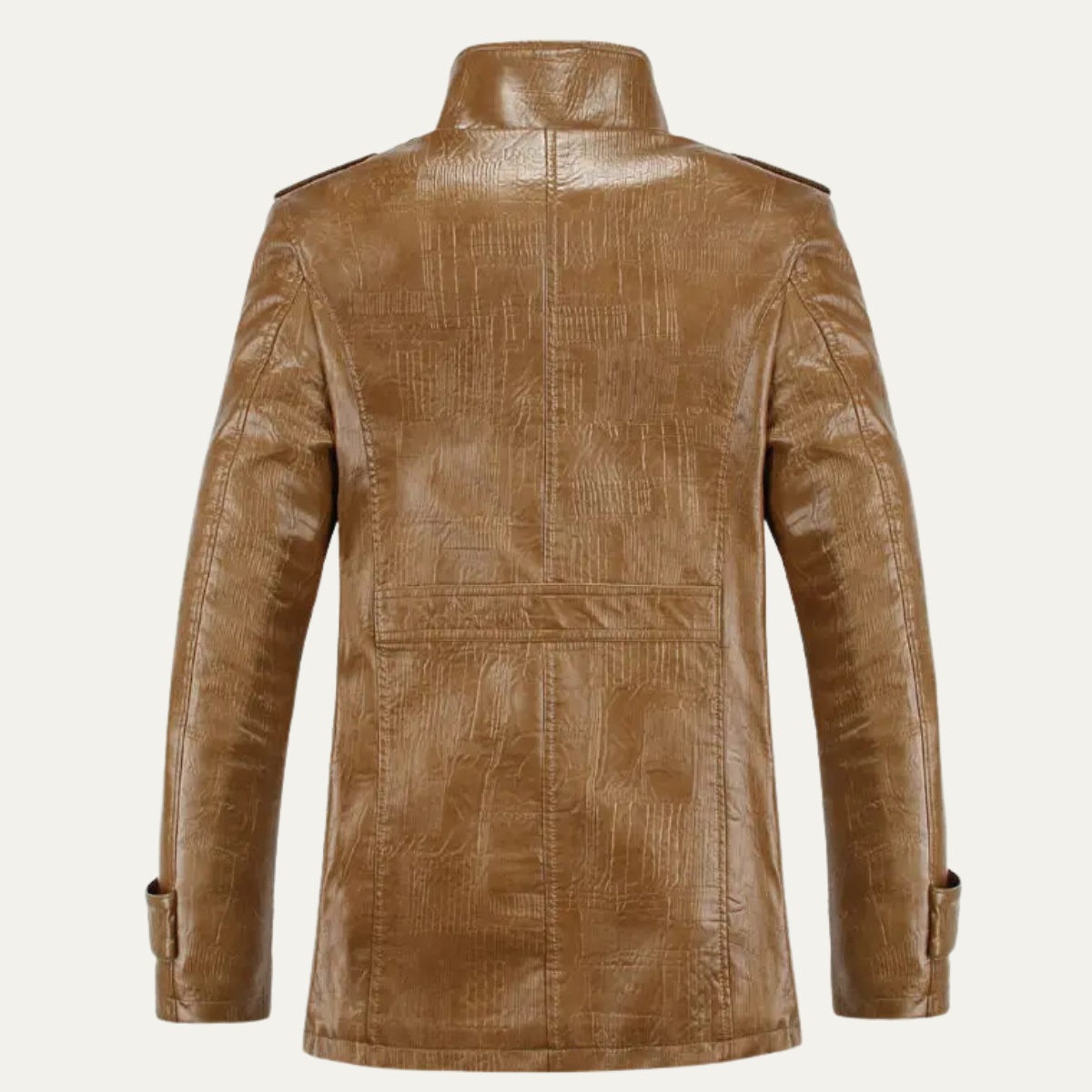 The Otranto Men’s Vintage Fleece Lined Leather Winter Jacket