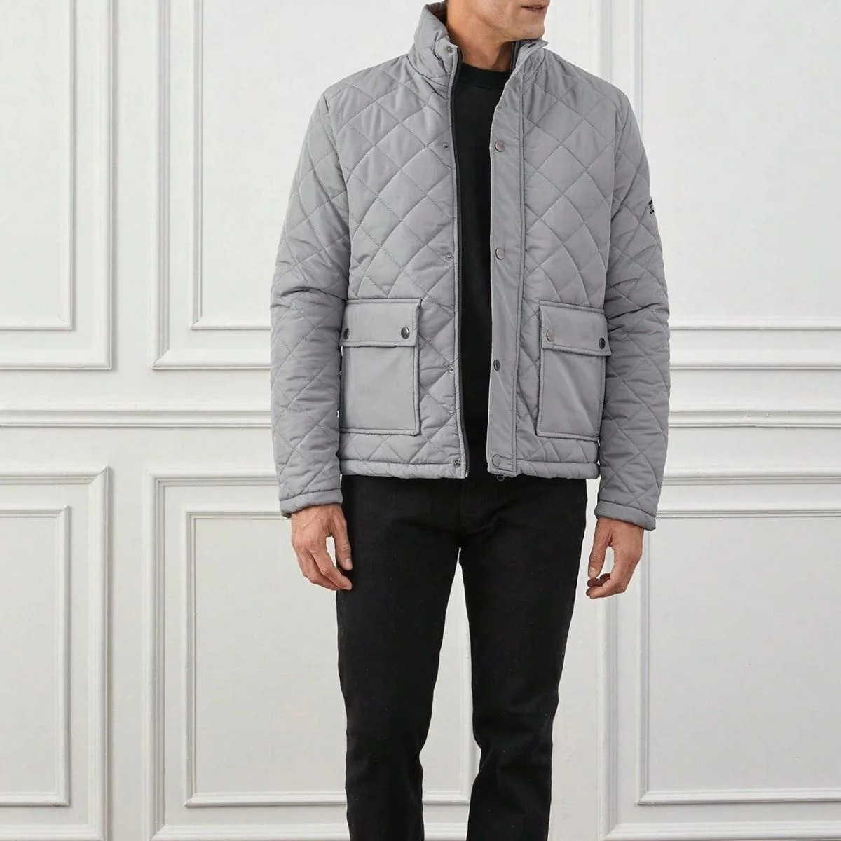 The Cotswolds Men's Warm Winter Quilted Jacket