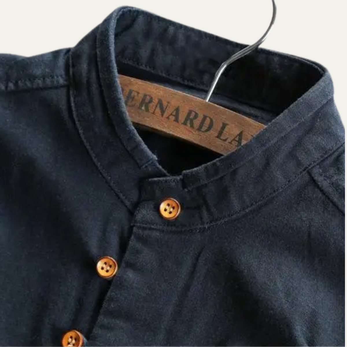 The San Teodoro Men’s Cotton Linen Button Up Collar Shirt