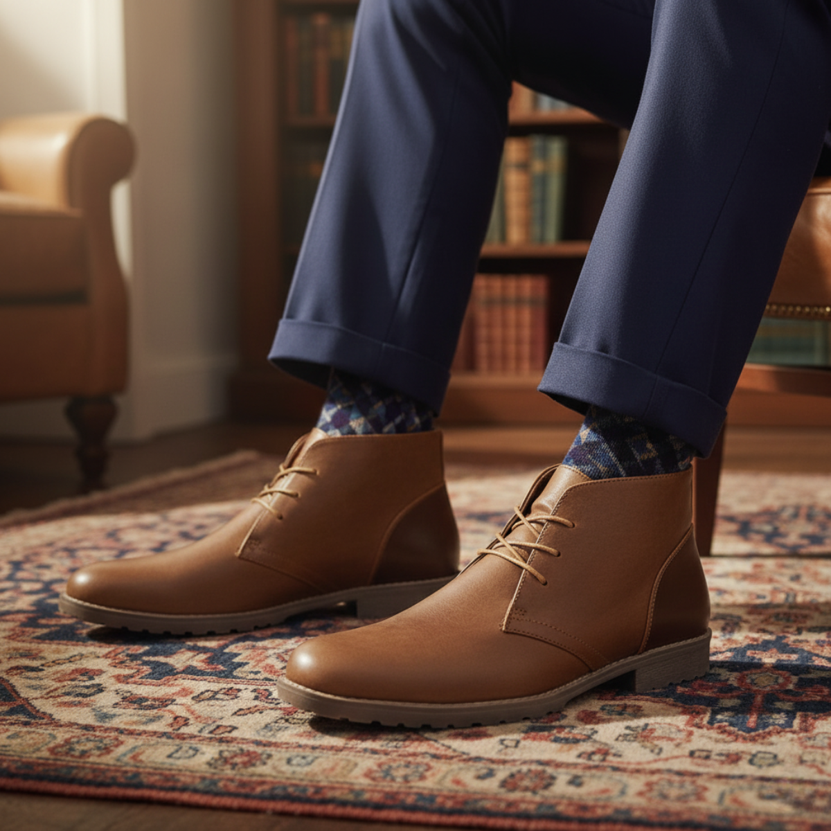 The Salisbury Men's Classic Retro Style Leather Boots