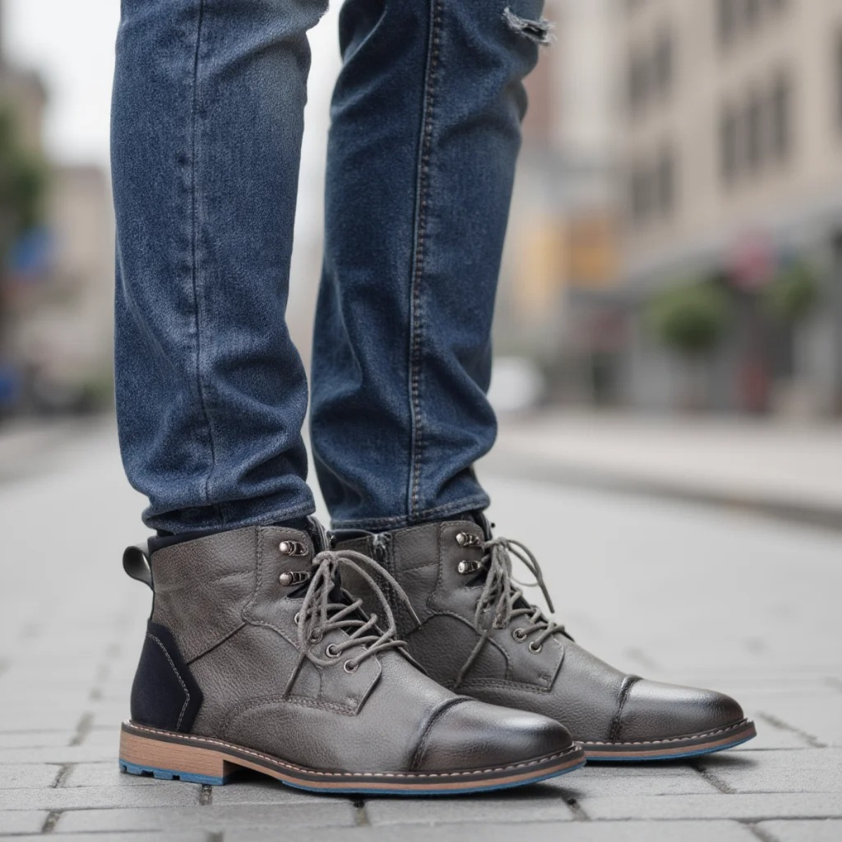 The Whitstable Men’s Casual Lace Up Leather Ankle Boots