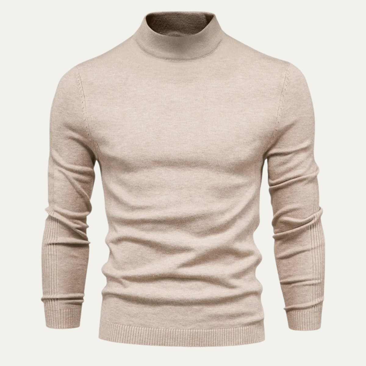 The Caernarfon Men's Slim Fit Turtleneck Casual Jumper