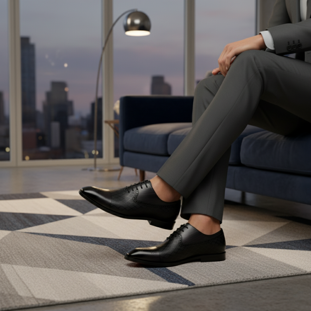 The Bolzano Men's Leather Dress Shoe – Lace Up Smart Shoe