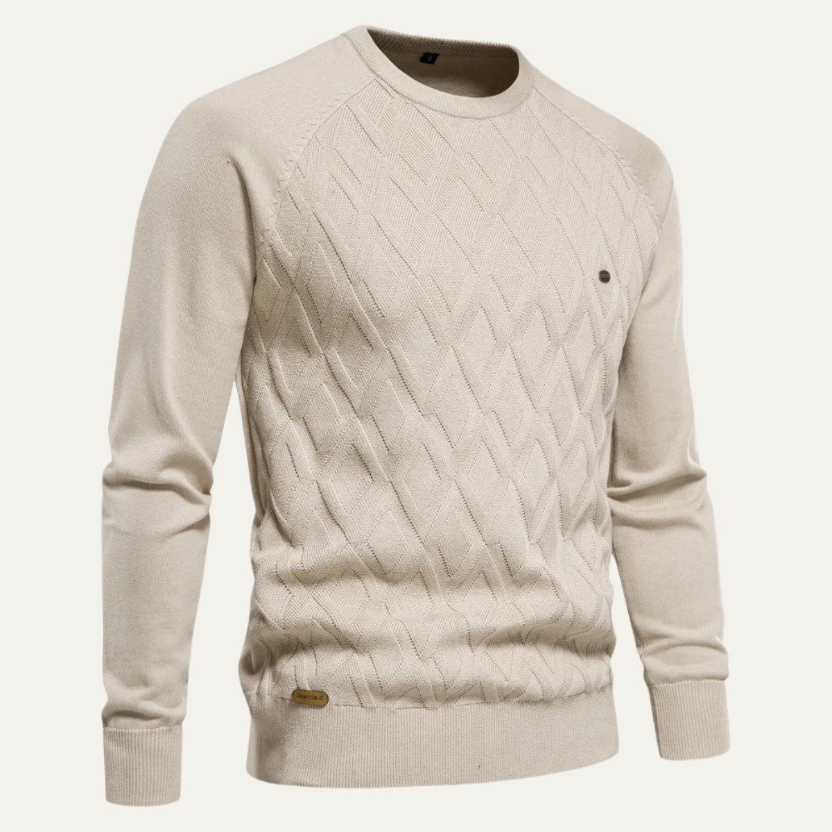 The Cannobio Men’s Classic Cable Knit Crew Neck Jumper