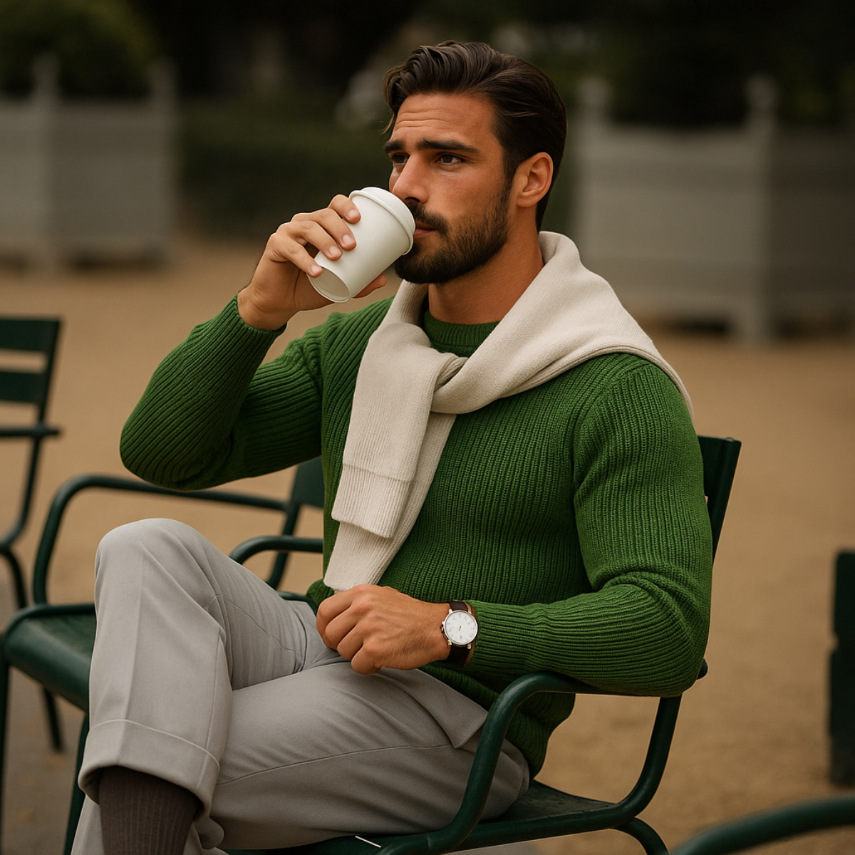 The Tokyo Merino Wool Ribbed O-Neck Jumper