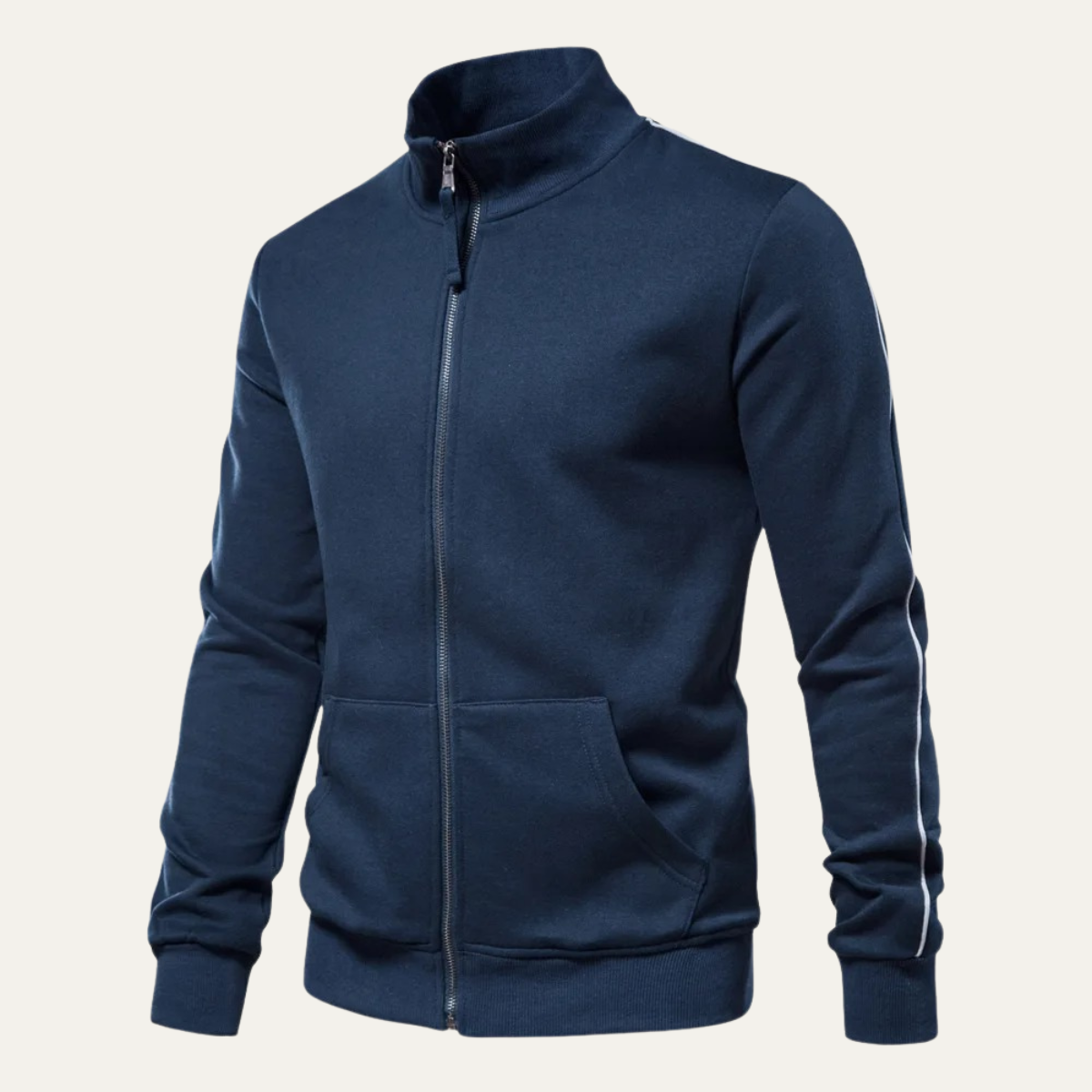 The Carmarthen Men's Zip Up Casual Cotton Jacket with Pockets
