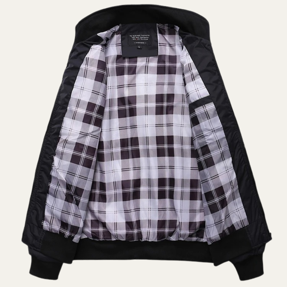 The Firenze Men's Lightweight Stand Collar Bomber Jacket