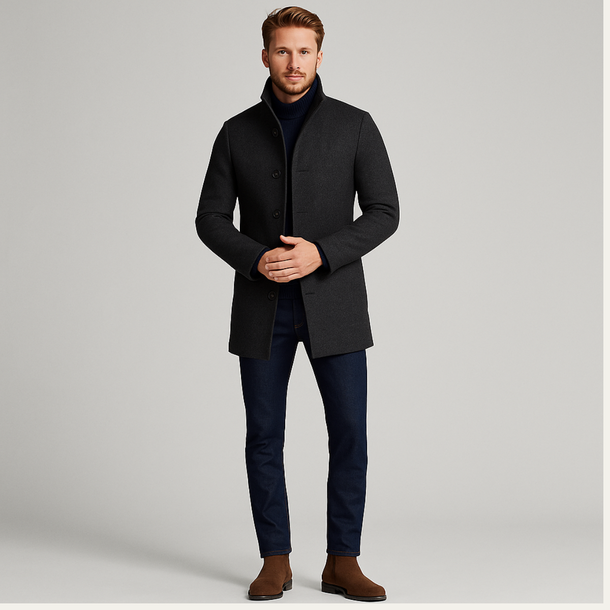 The Vienna Wool Coat – Men’s Classic Winter Overcoat