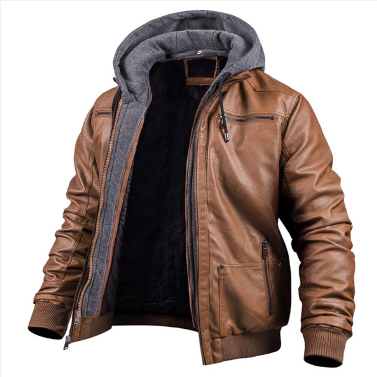 The Eversley Modern and Warm Leather Jacket for Men