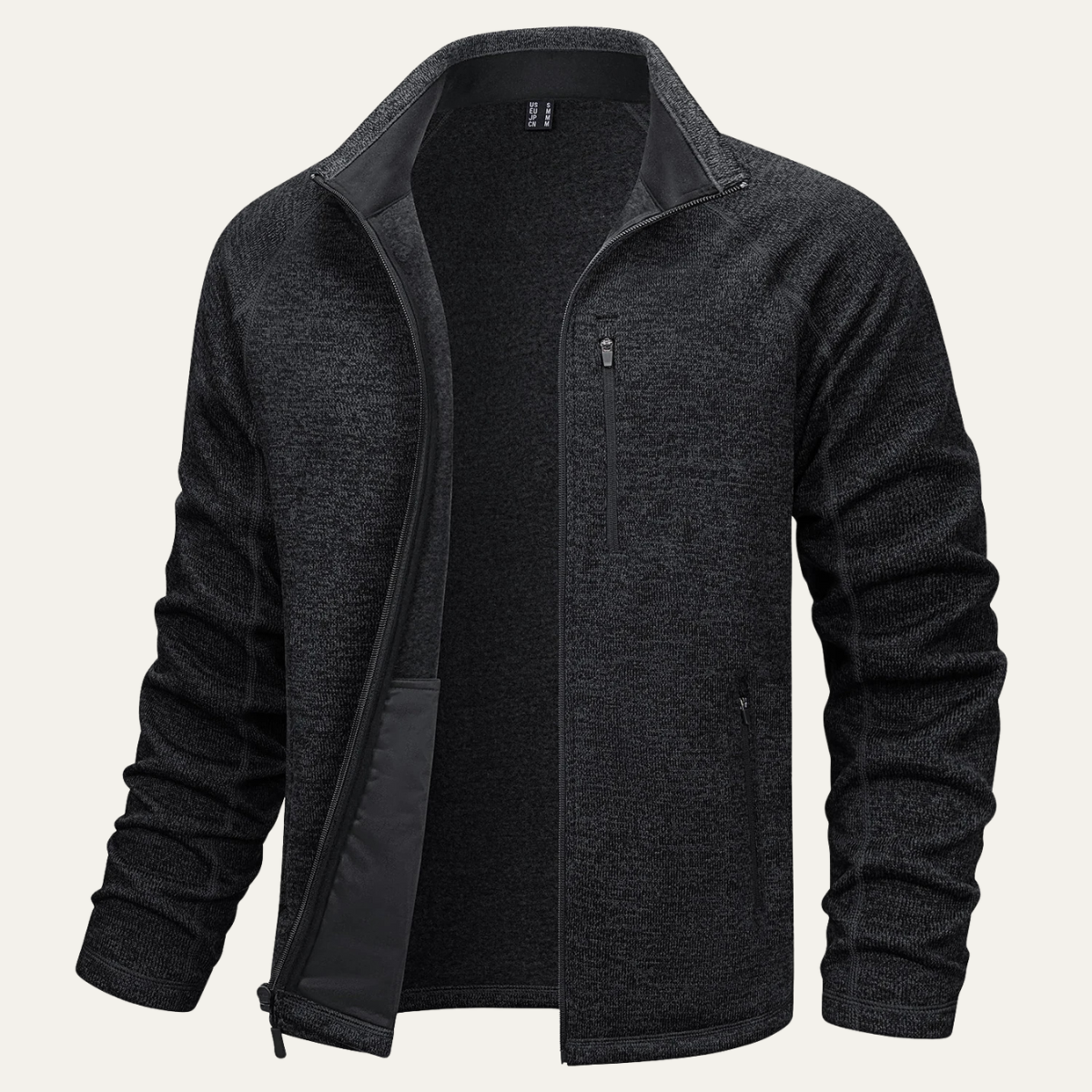 The Kensington Men’s Trendy Lightweight Full Zip Knitted Fleece Jacket