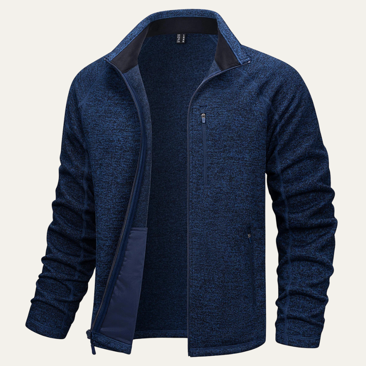 The Paddington Men’s Lightweight Full Zip Knitted Fleece Outdoor Jacket