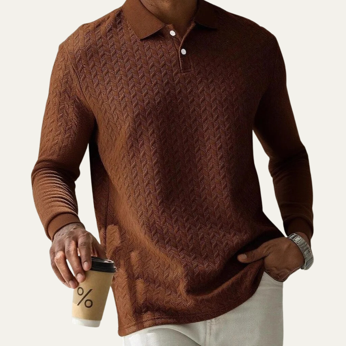 The Fort William Men's Business Knit Polo Jumper