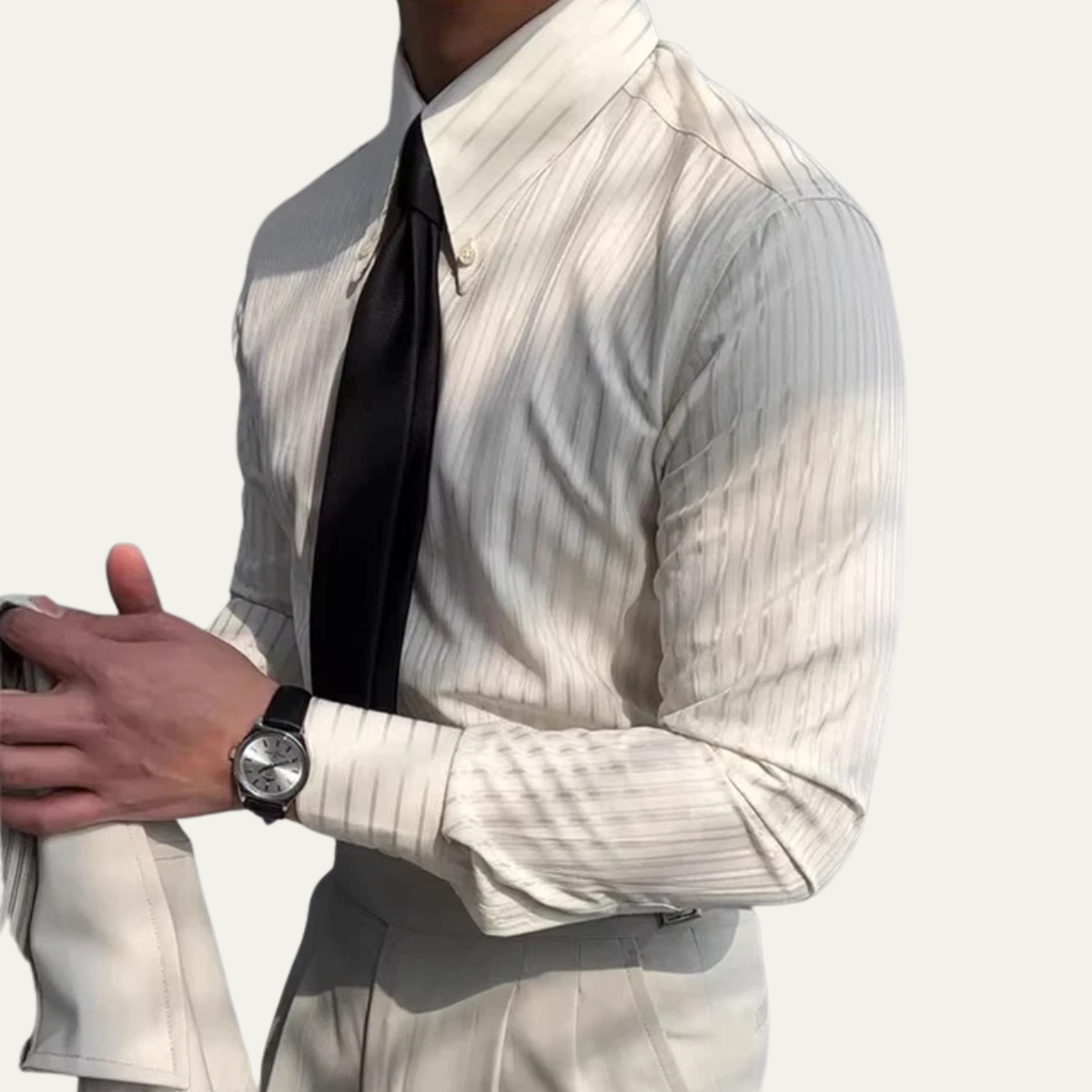 The Volterra Men's Vintage Slim Fit Button Up Shirt