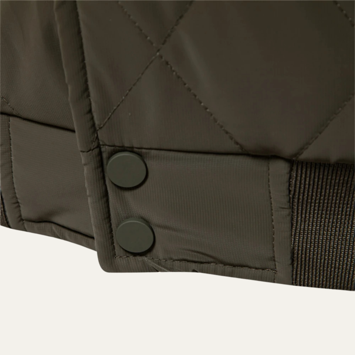 The Aberdeen Men’s Warm Casual Quilted Bomber Jacket with Ribbed Cuffs