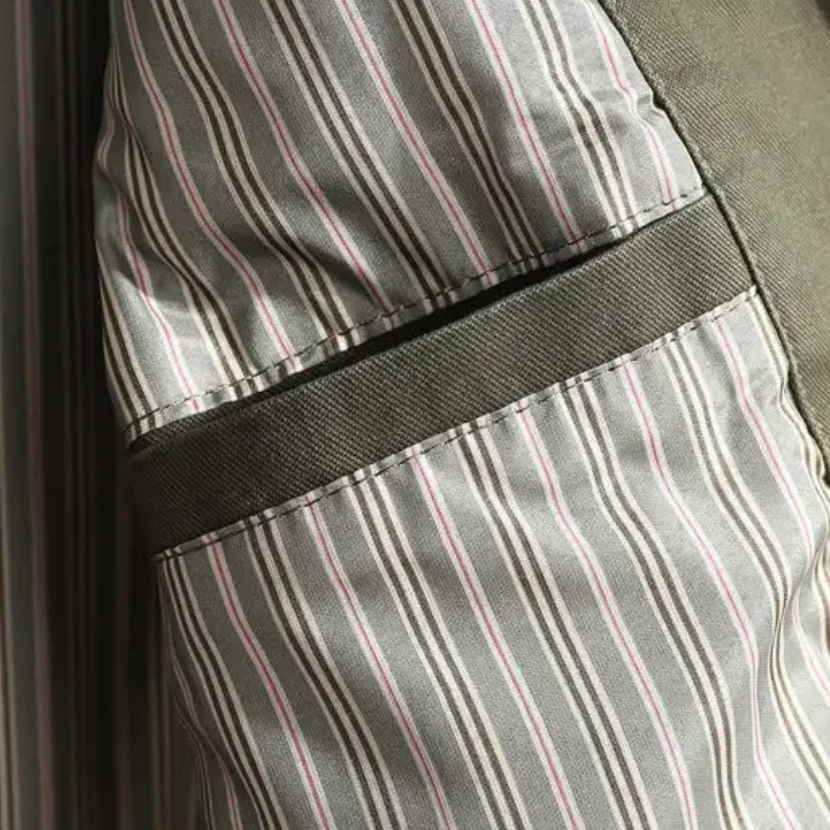 The Costa Smeralda Men's Army Green Light Weight Cotton Blazer Jacket