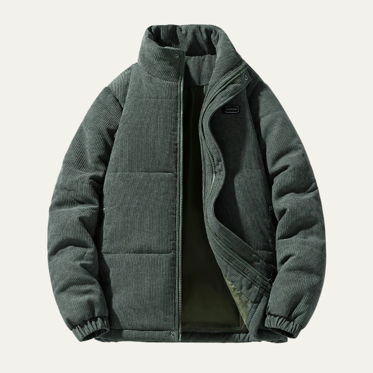 The Bolzano Men's Warm Padded Winte Corduroy Puffer Jacket