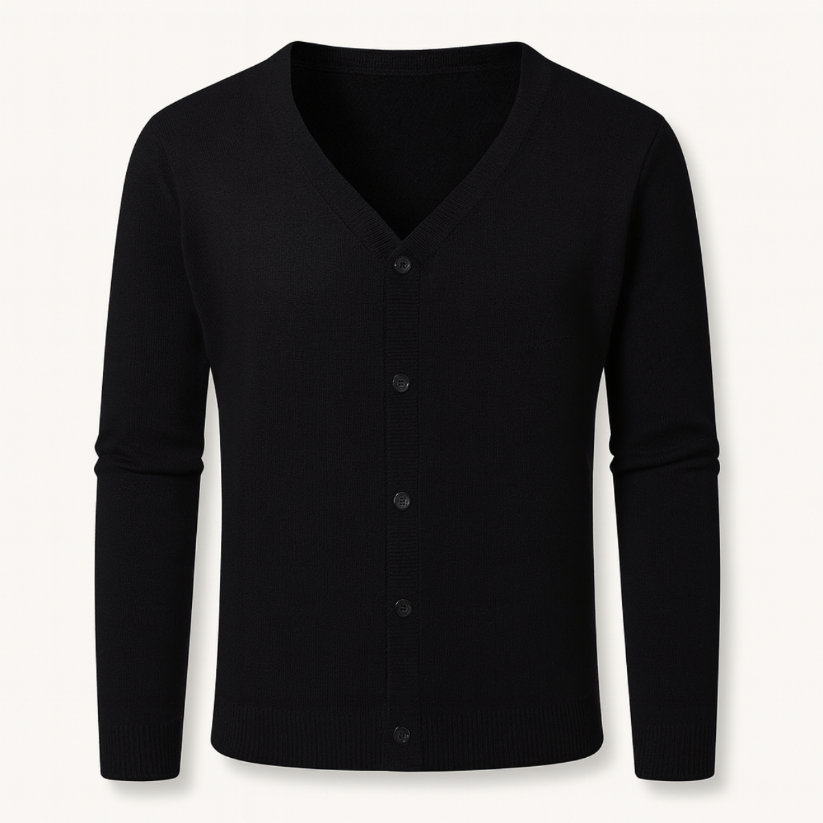 The Cheltenham Men’s V Neck Lightweight Button Cardigan