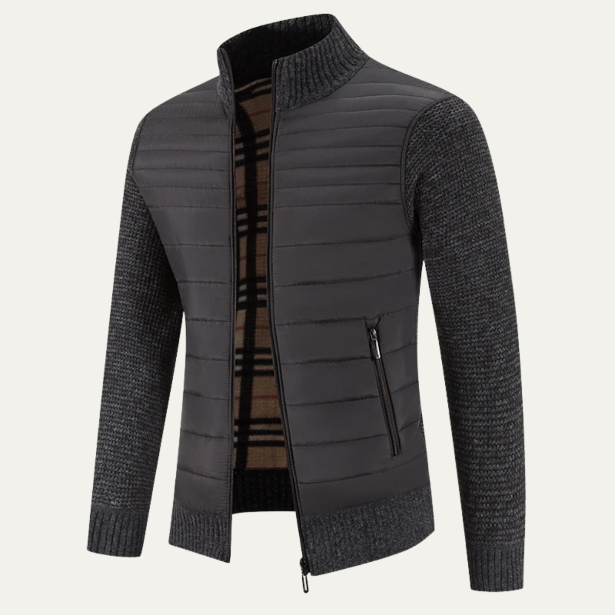 The Cardiff Men's Knit Winter Fleece Jacket