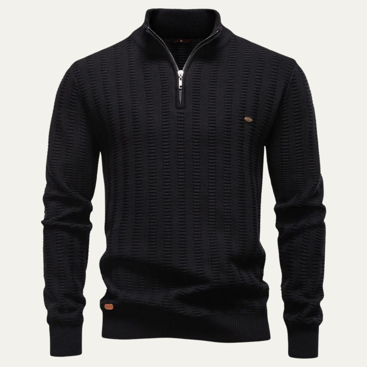 The Cotswold Men’s Half Zip Knit Winter Jumper