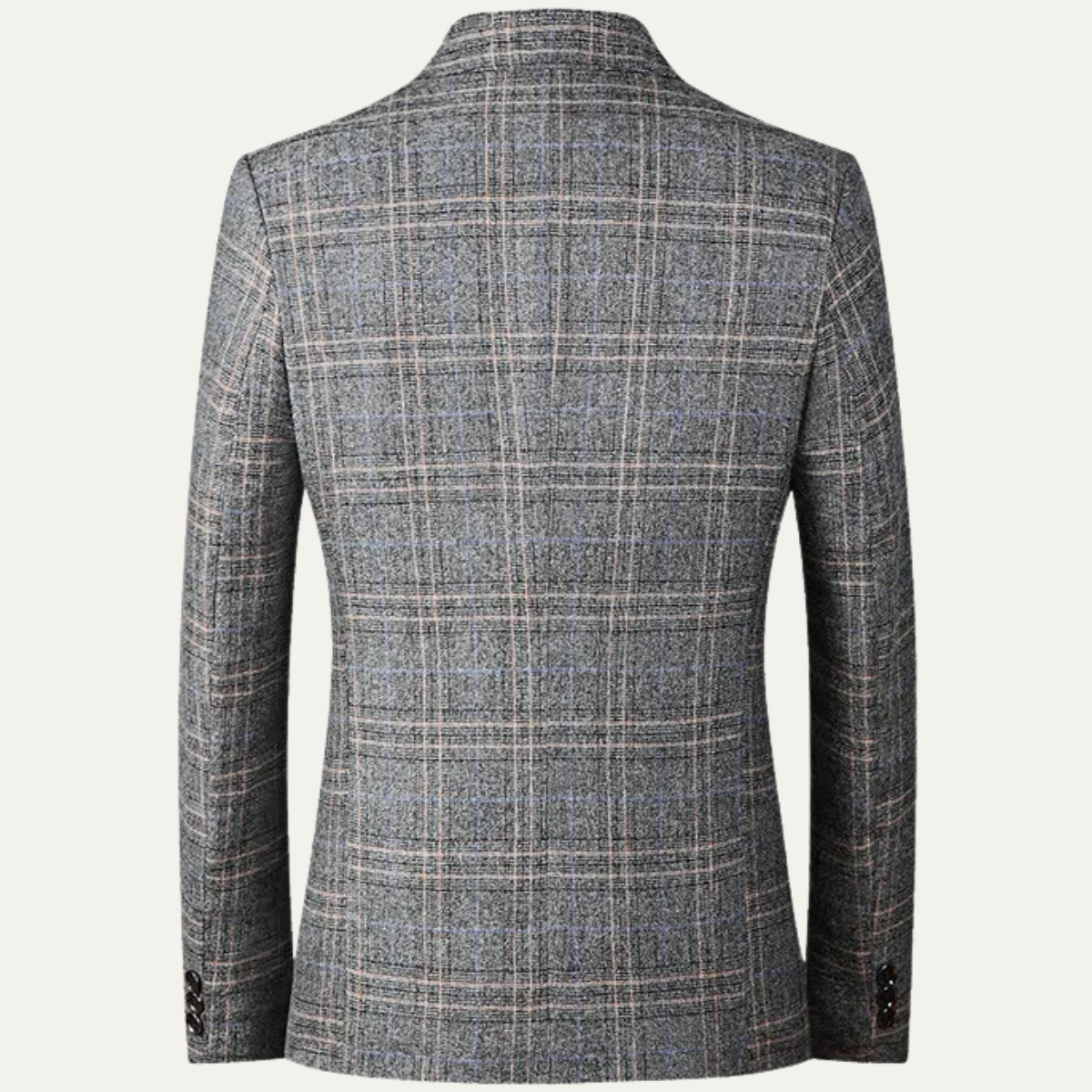 The Sarteano Men’s Classic Checked Slim Fit Plaid Blazer Jacket