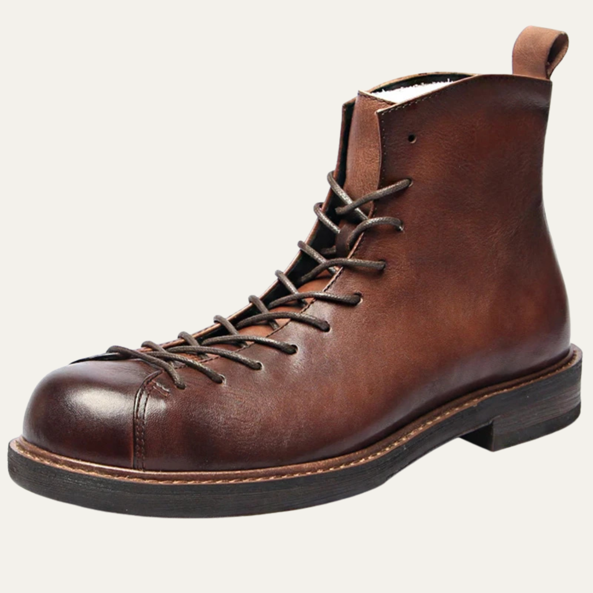 The Cranleigh Men's Outdoor Rustic Lace Up Leather Boots
