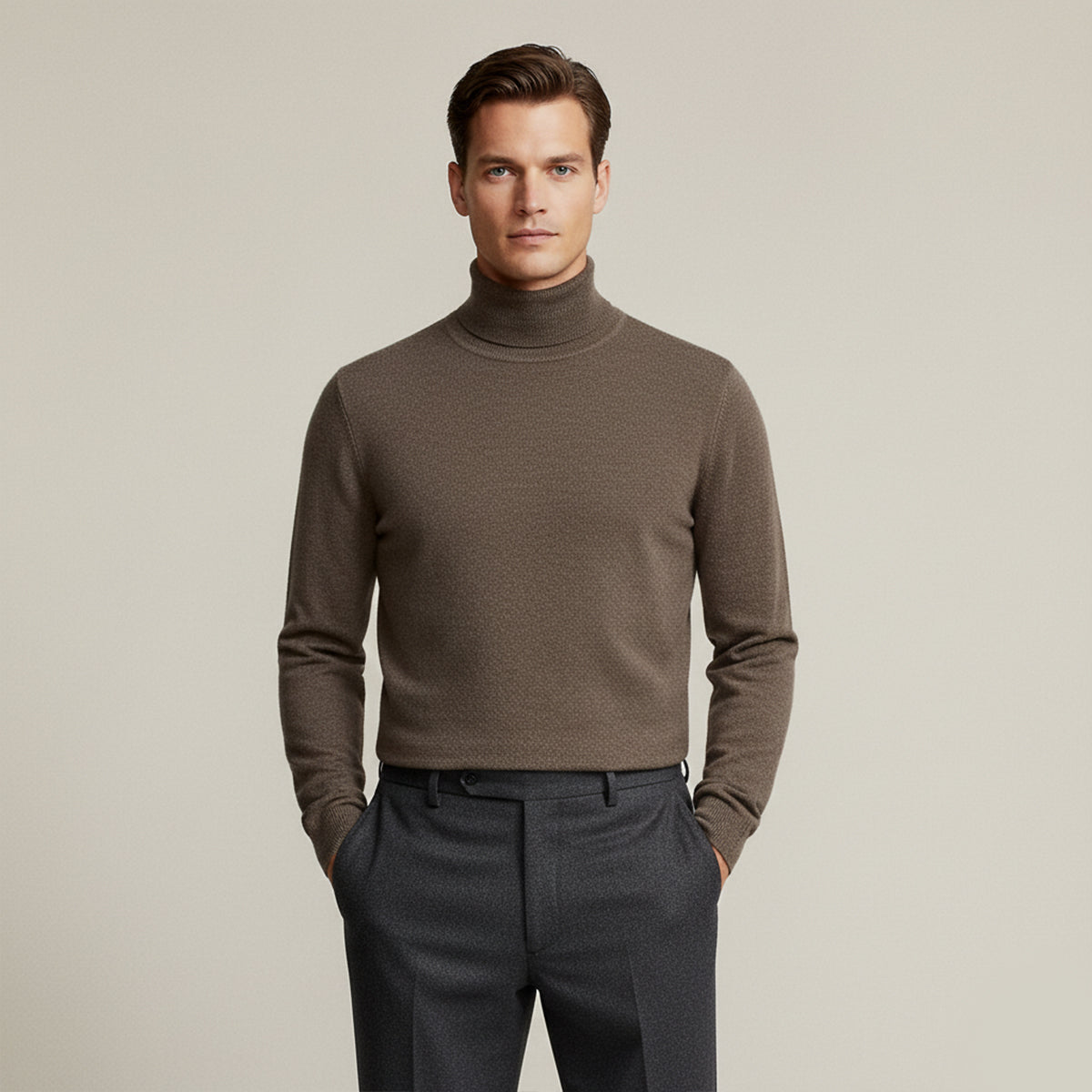 The Highclere Merino Turtleneck for Men