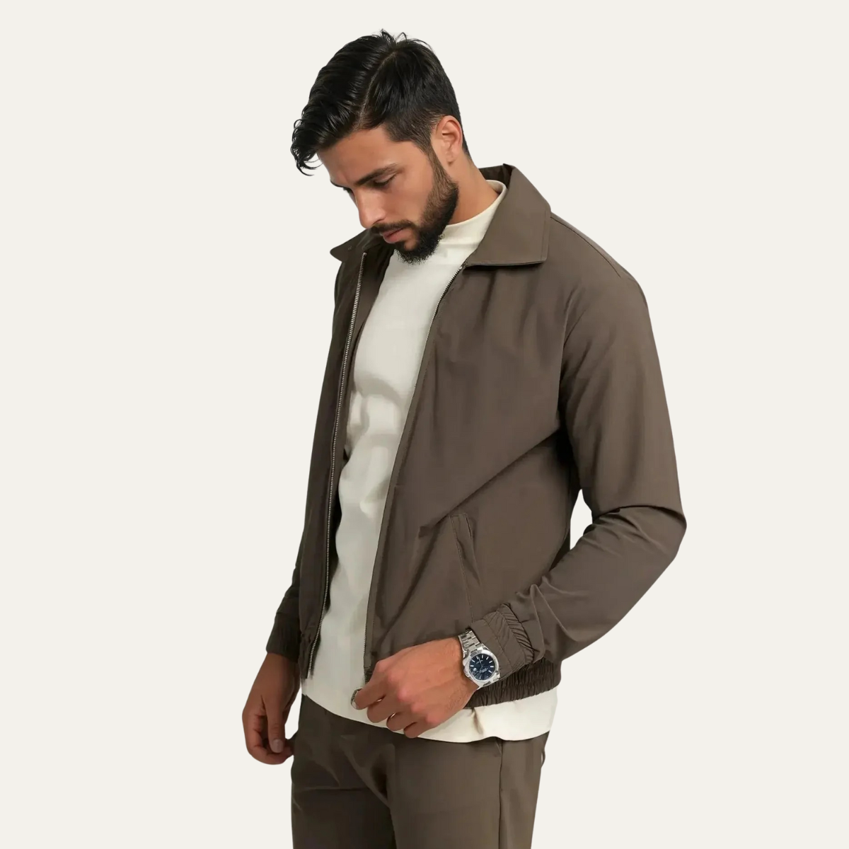 The Havana Brown Luxury Men’s Modern Co Ord Lounge Wear Set