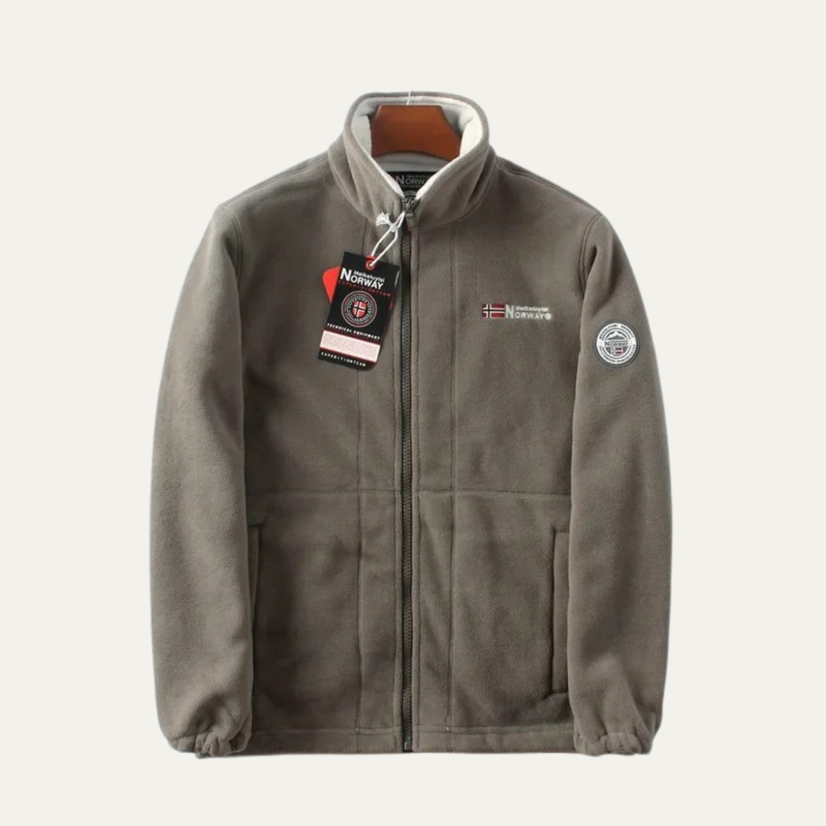 The Siracusa Men's Casual Warm Sherpa Lined Zip Up Fleece Jacket