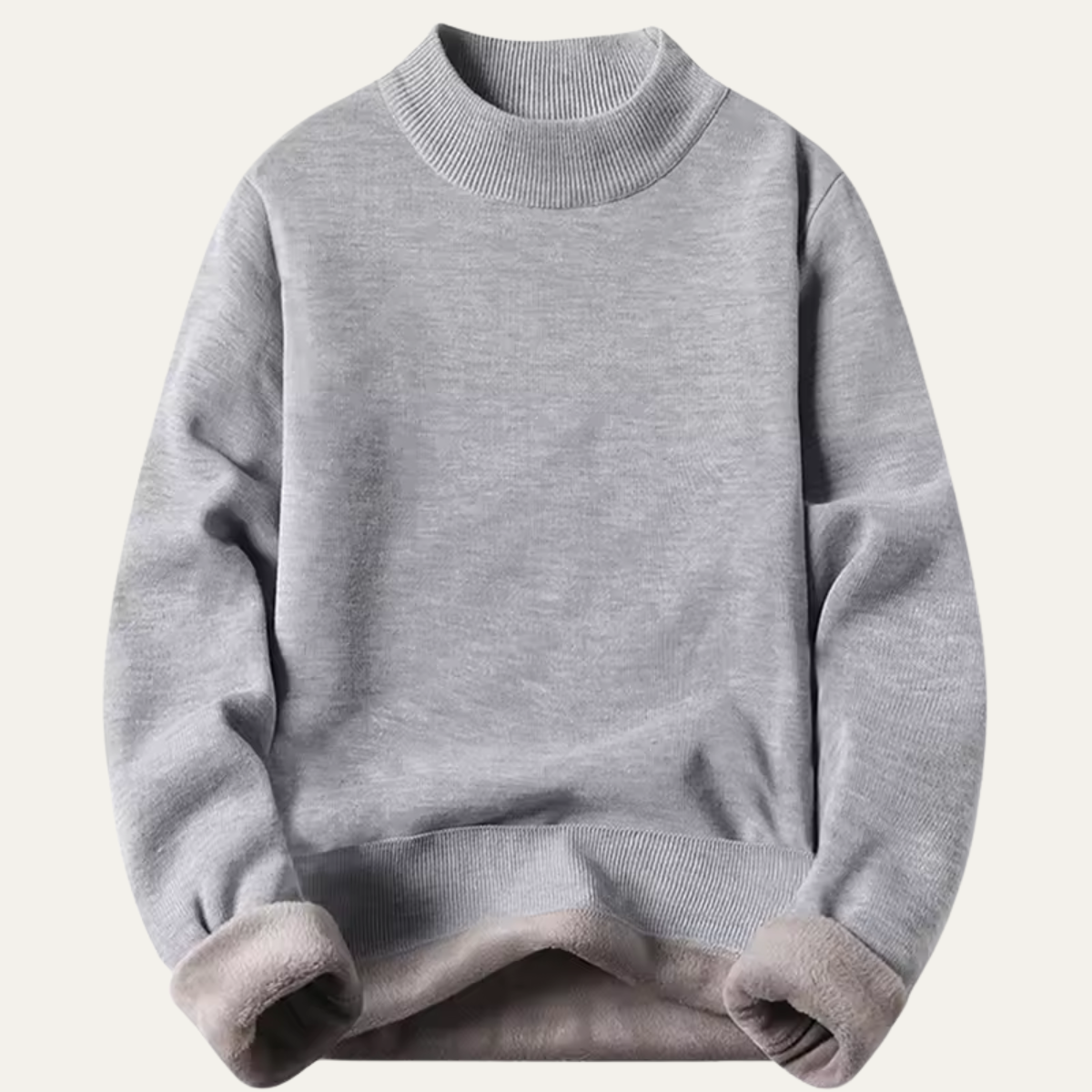 The Portsmouth Men's Casual Fleece Lined Crew Neck Jumper