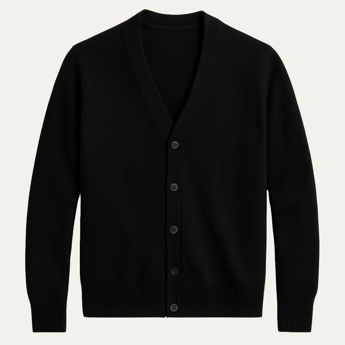 The York Men's Elegant Knit Cardigan with Buttons