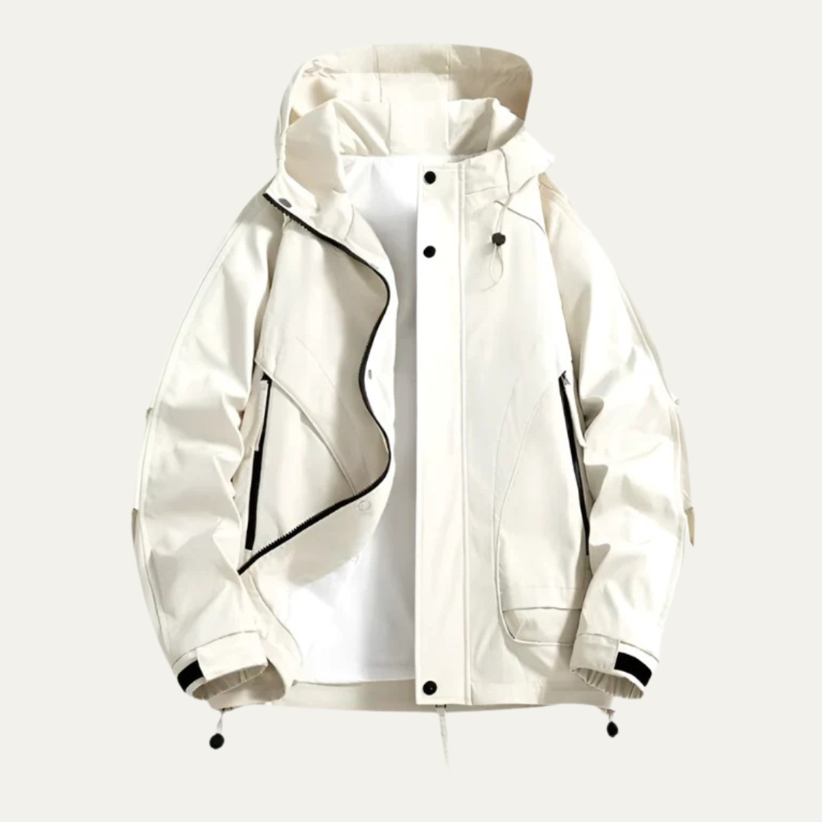 The New York Men's Waterproof Windbreaker - Lightweight Hooded Jacket