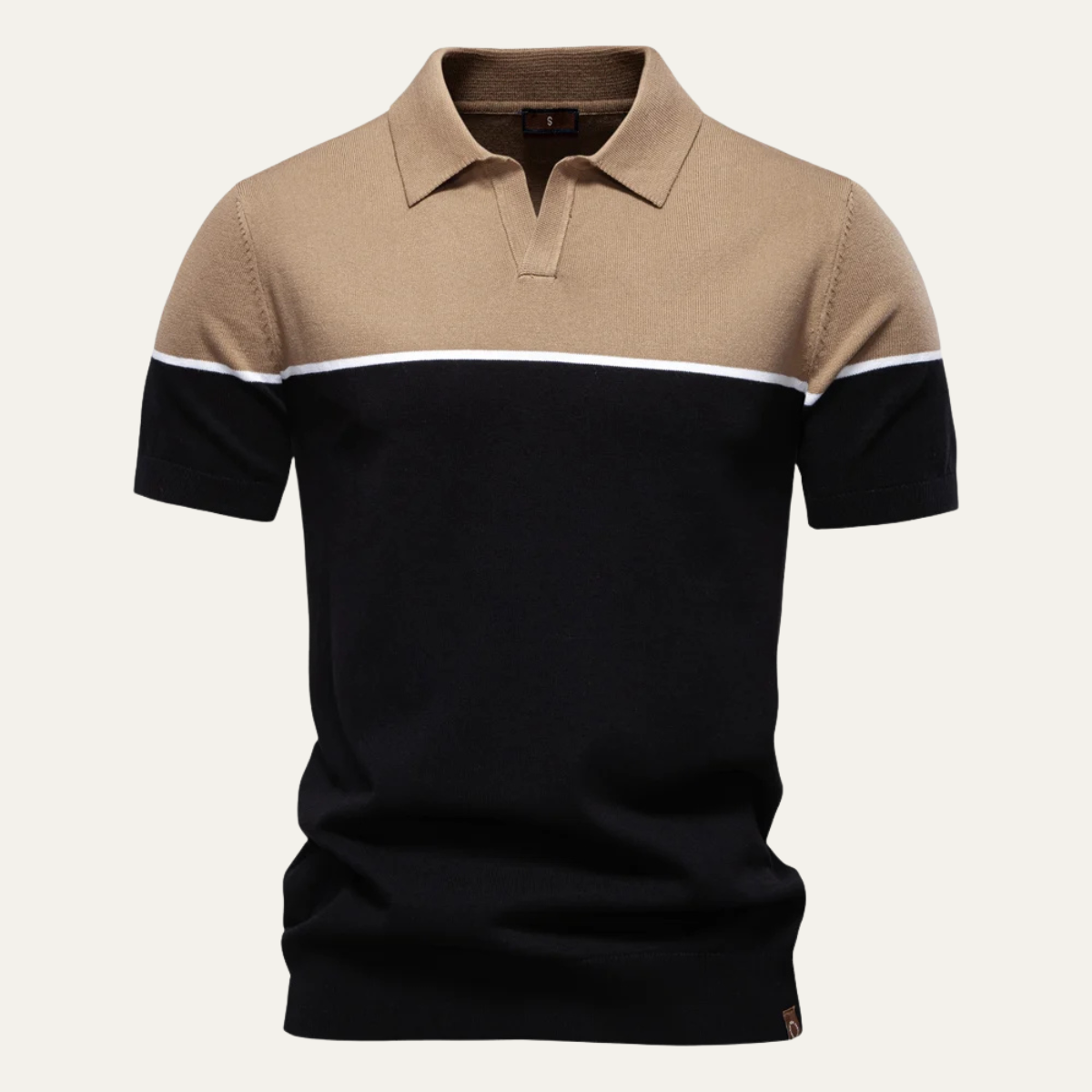 The Leicester Men’s Casual Contrast Golf Polo Shirt