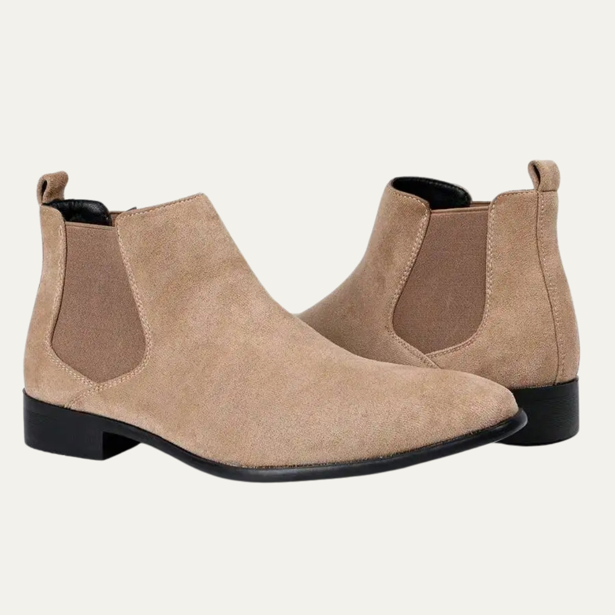 The Canelli Men’s Smart Casual Suede Double Elastic Chelsea Boots