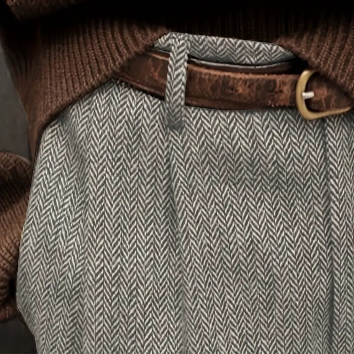 The Fairchild Men's Elegant Tailored High Waist Pleated Trousers