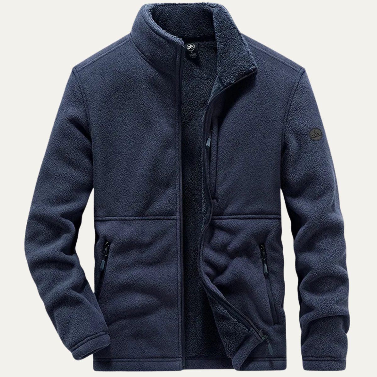 The Brompton Men's Fleece Winter Zip Jacket with Pockets