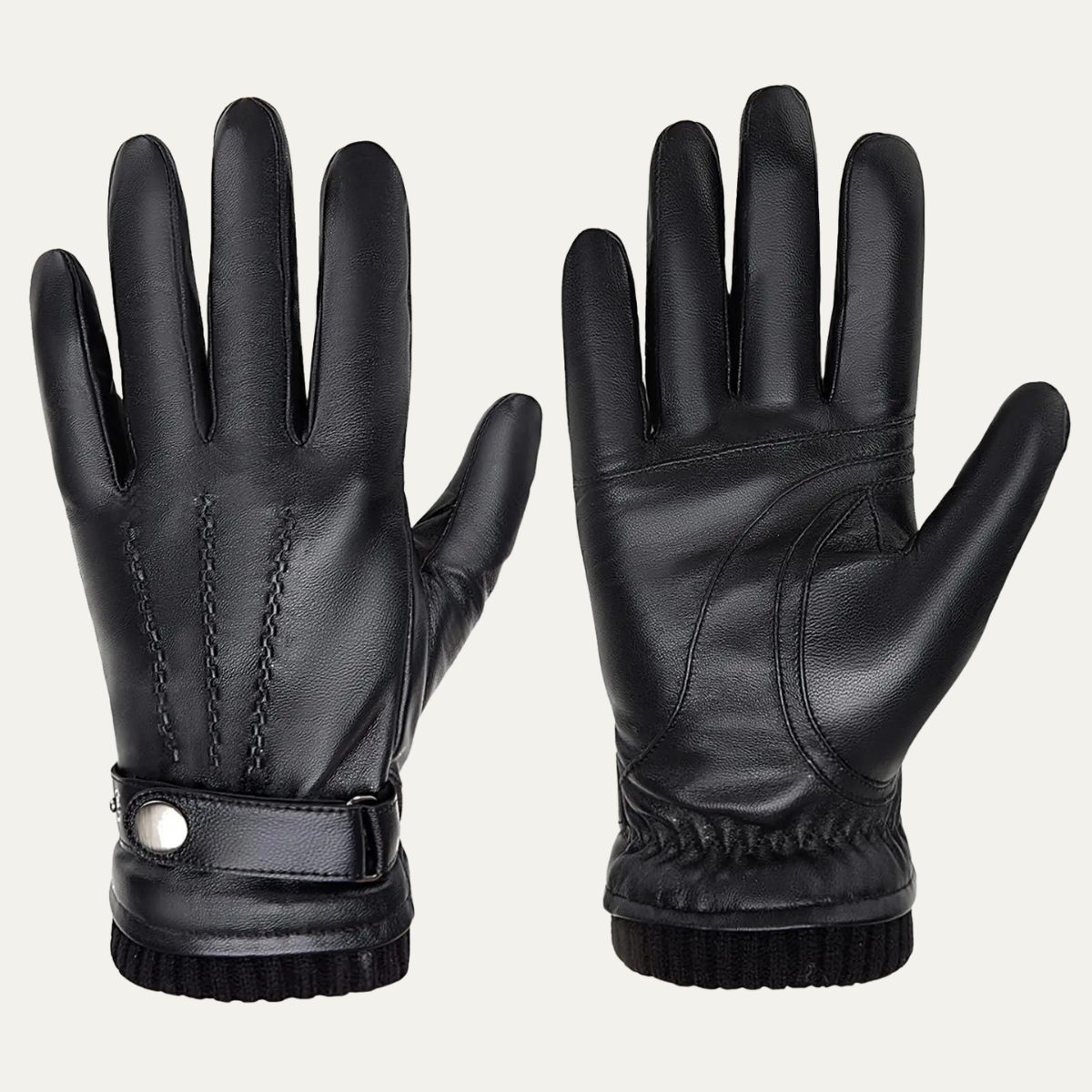 The Ashcroft Men’s Winter Fleece Lined Leather Gloves