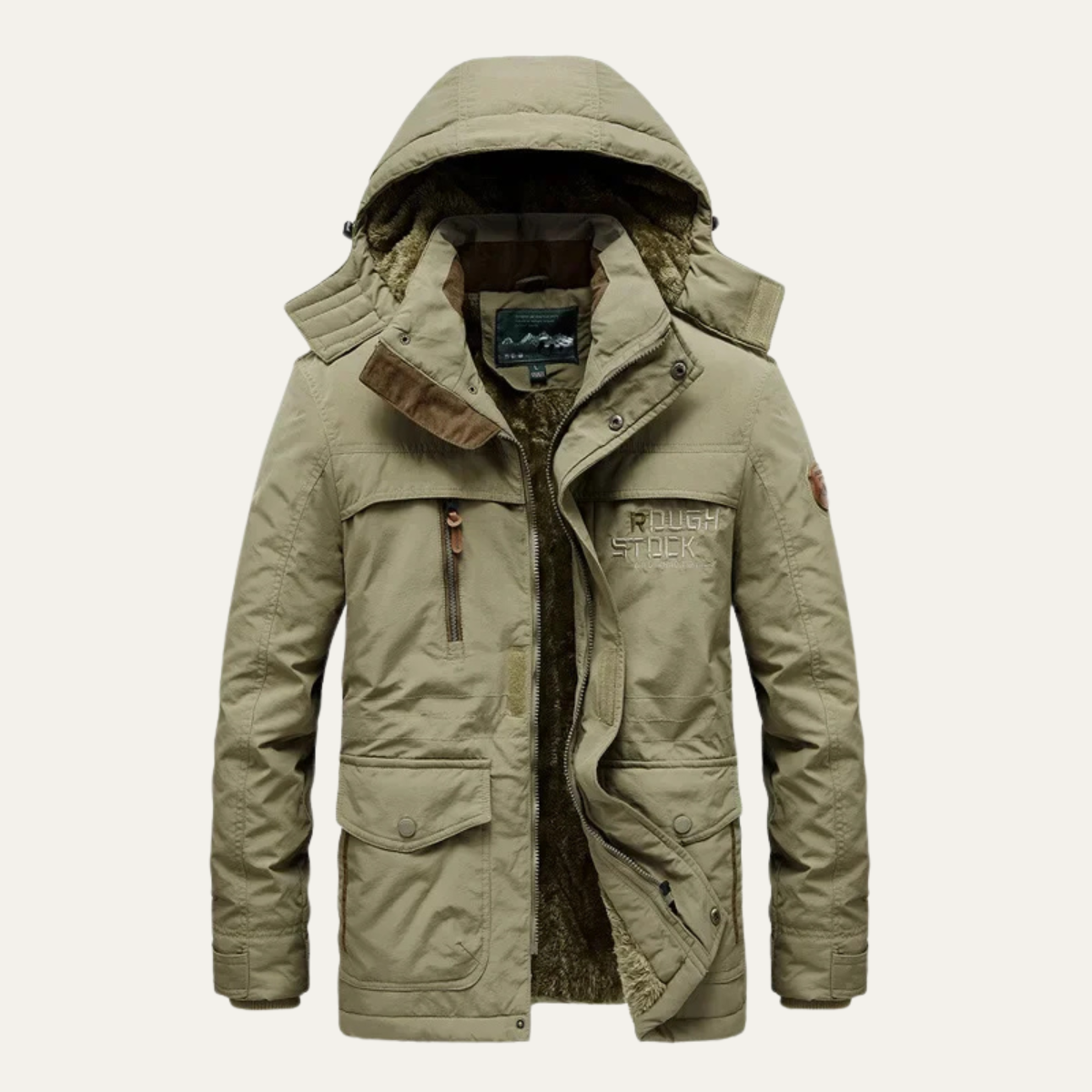 The Birmingham Men’s Fleece Lined Winter Parka Hooded Jacket