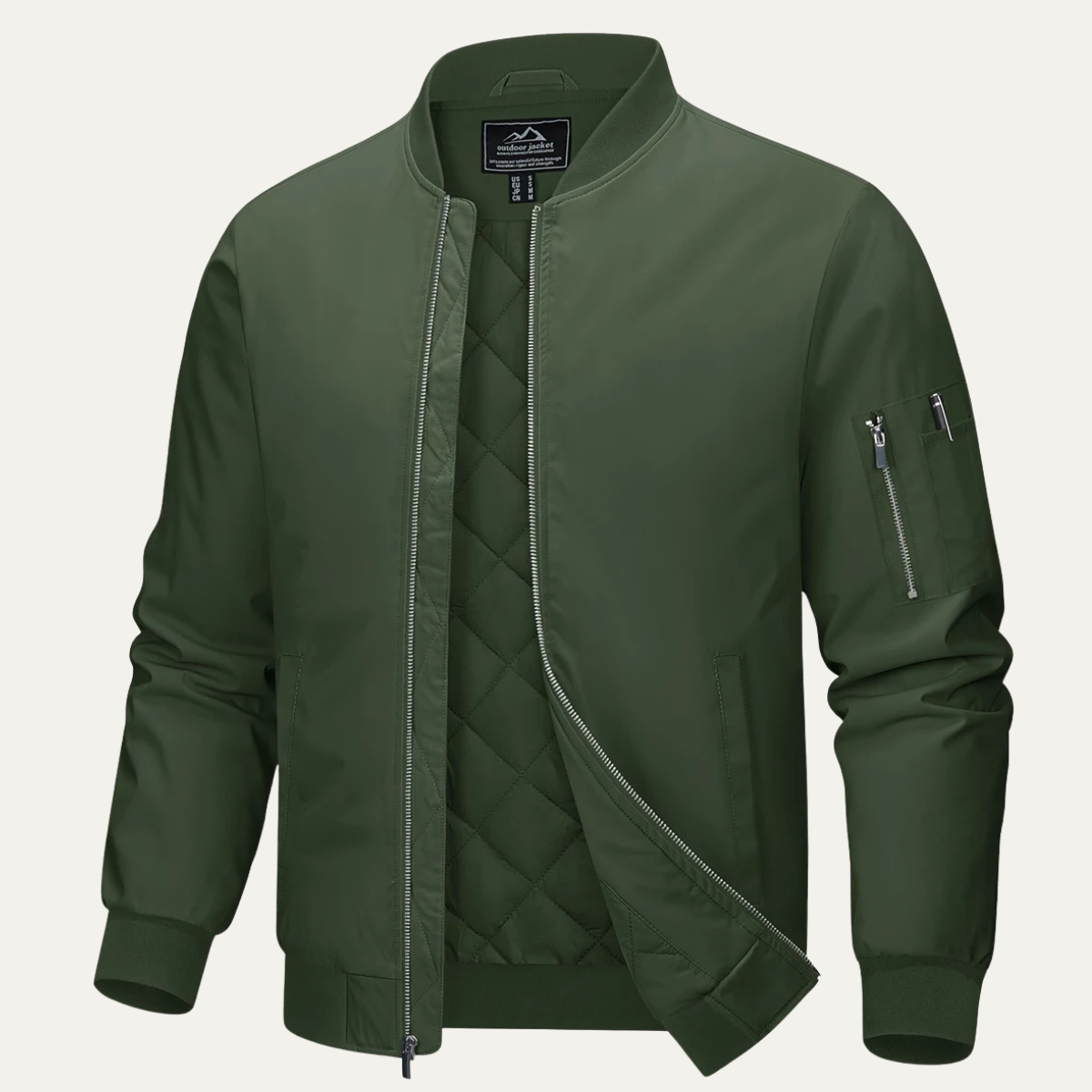 The Aldridge Men's Lightweight Zip Up Bomber Jacket