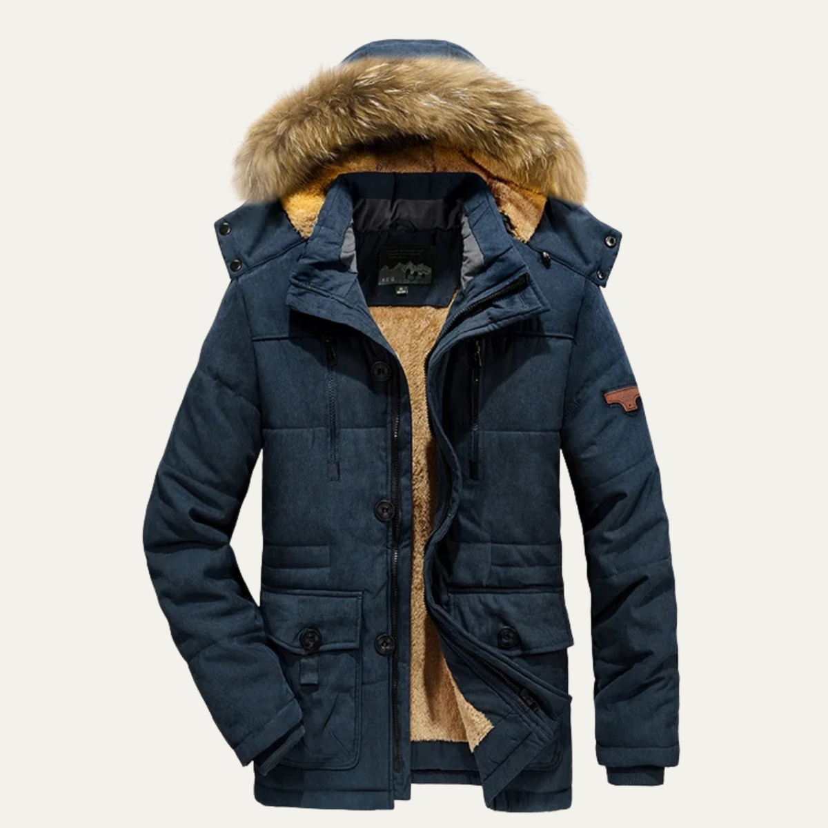 The Westminster Men's Warm Winter Parka Jacket with Fleece Lining
