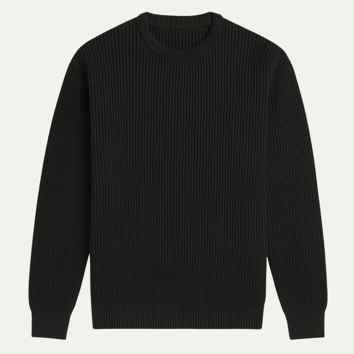The Edinburgh Men's Classic Ribbed Knit Crew Neck Jumper