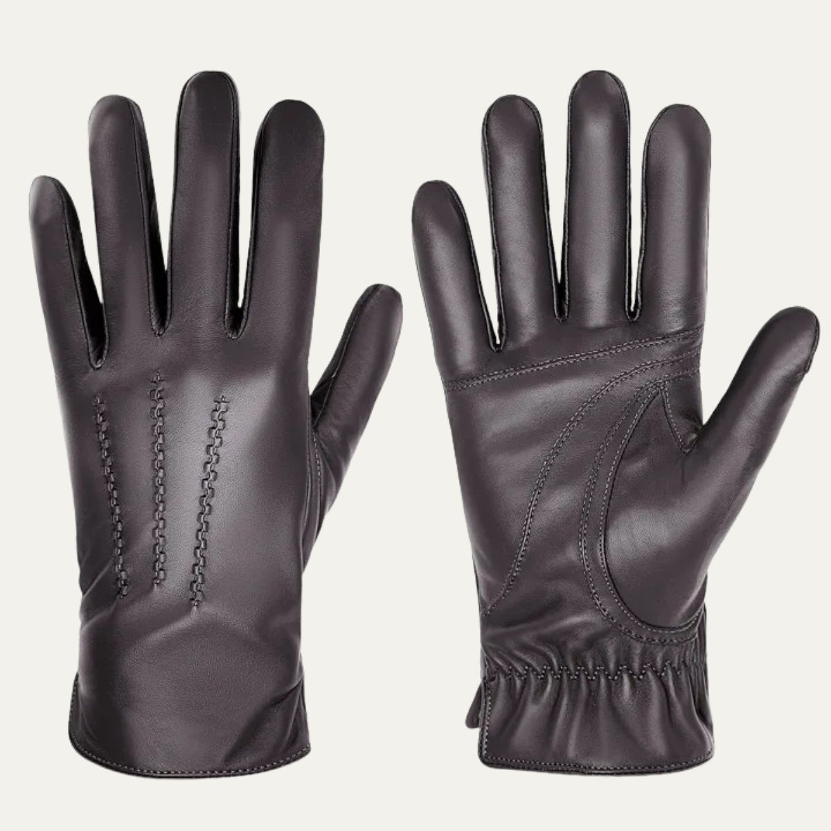 The Ashcroft Men’s Winter Fleece Lined Leather Gloves