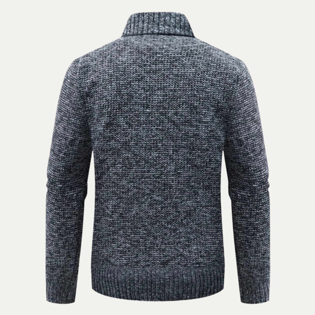 The Baveno Men’s Winter Zip Up Quilted Knit Puffer Jacket