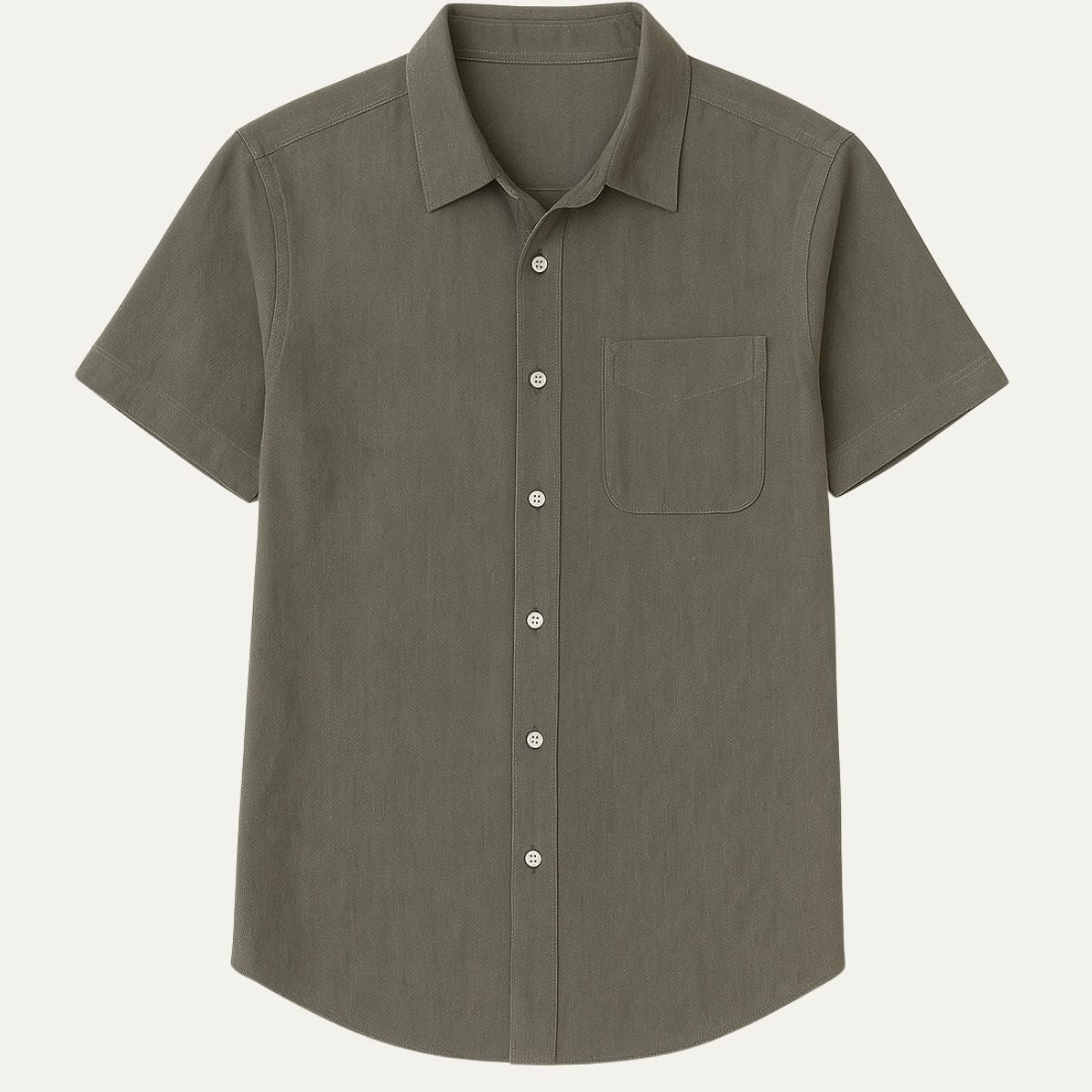 The Monaco Linen Short-Sleeve White Shirt for Men — Classic Old Money Style